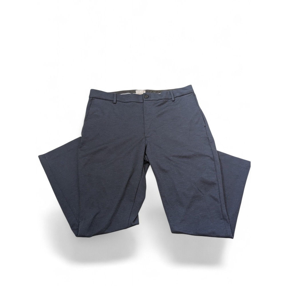 Ted Baker Men's Size 36x30 Dress Pants Blue Flat‎ Front Casual Trousers